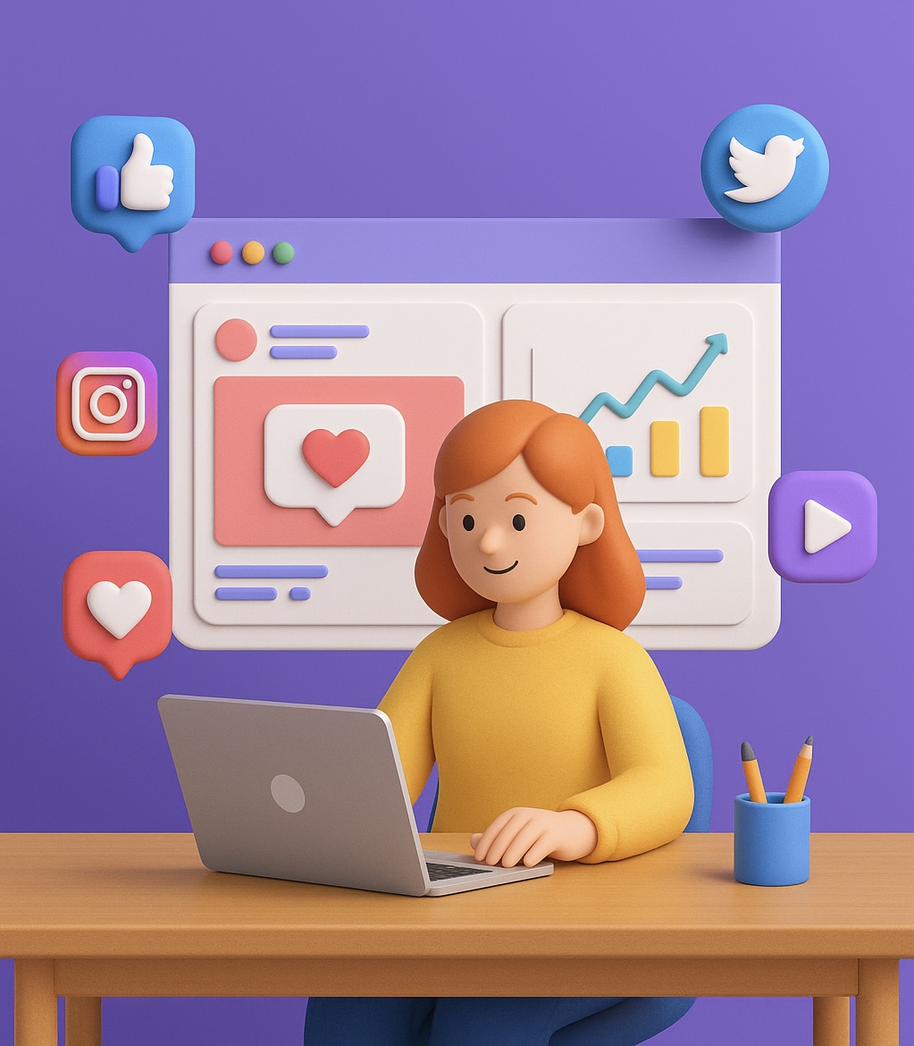 SailRR Social Media Dashboard Mockup
